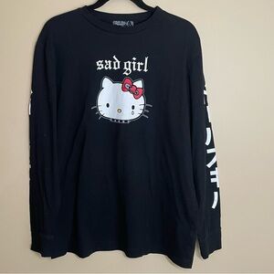 Dolls Kill x Hello Kitty Sad Girl Sad Girls Club Graphic Tee Limited Ed Size M